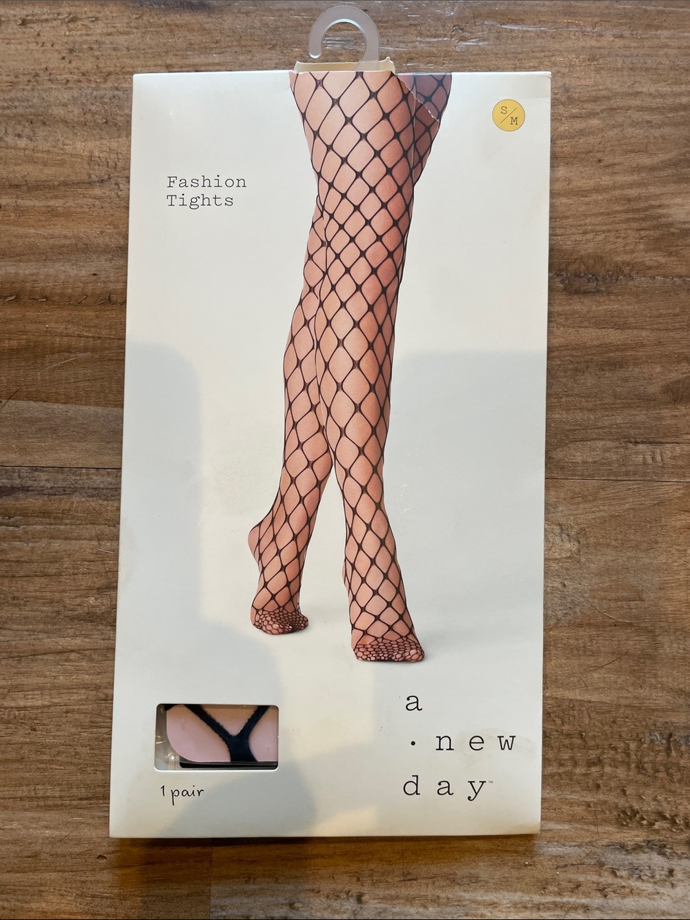 a new day Black Fishnet Fashion Tights - Women's (size S/M) NWT